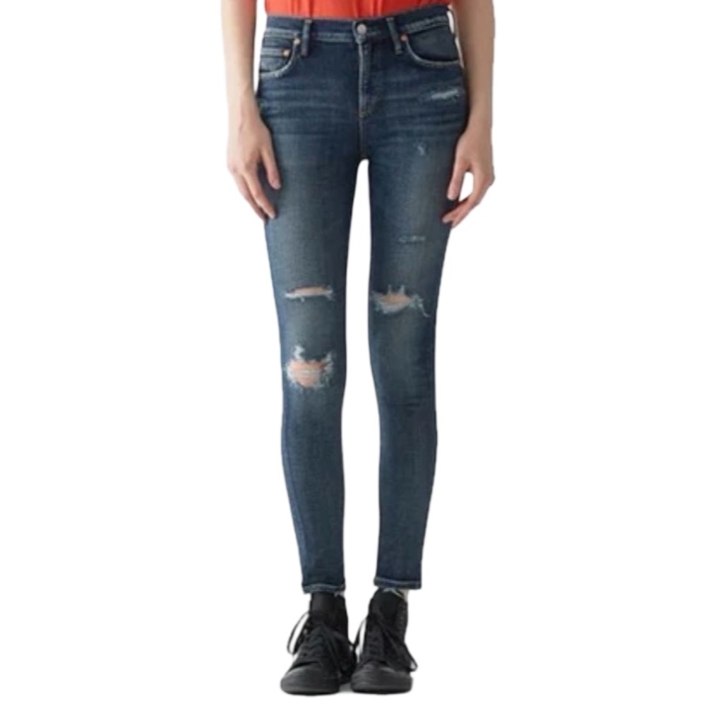 Agolde Sophie Hi Rise Crop in Sabotage
